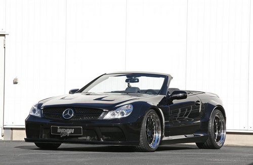 奔驰SL65 AMG酷黑改装 宽体+超宽边轮毂